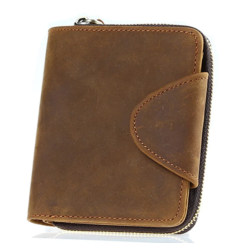 Vintage Male Short Wallet Genuine Crazy Horse Cowhide Leather Men Wallets Purse With Card Holder Clutch Wrist Bag S078
Vintage Male Short Wallet Genuine Crazy Horse Cowhide Leather Men Wallets Purse With Card Holder Clutch Wrist Bag S078