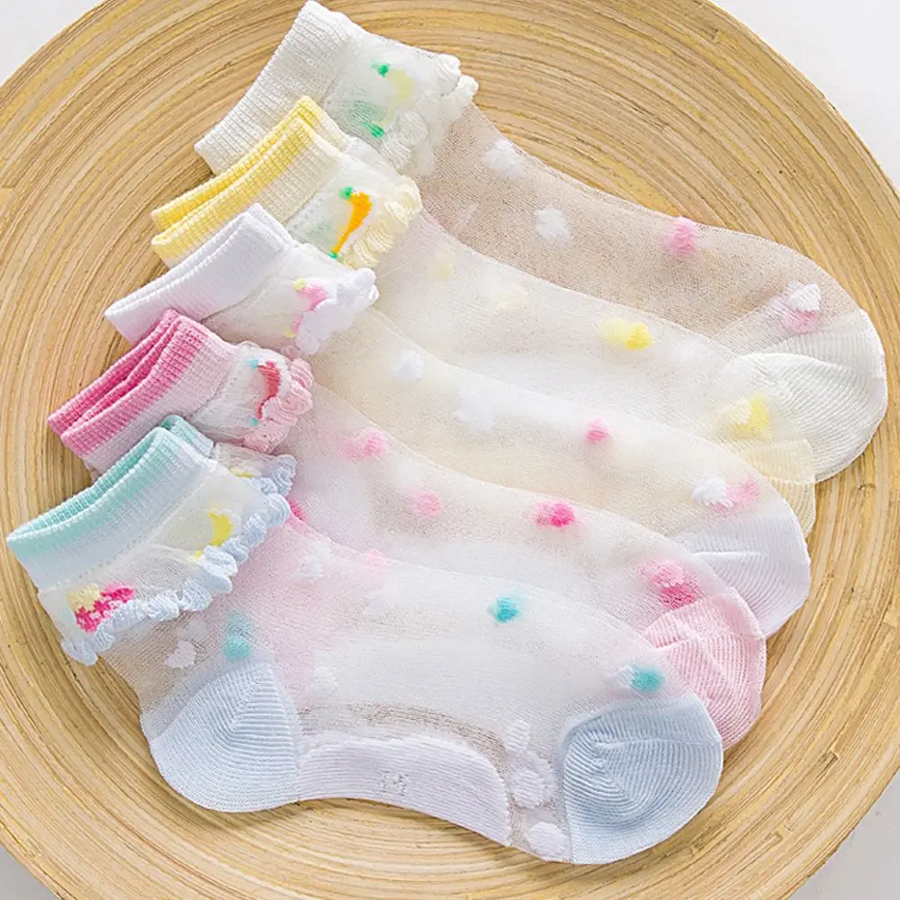 1 Pair Kids Socks Spring Summer Children Lace Crystal Socks Ultra-thin Breathable Girls Fruit Print Soft Baby Socks
1 Pair Kids Socks Spring Summer Children Lace Crystal Socks Ultra-thin Breathable Girls Fruit Print Soft Baby Socks
