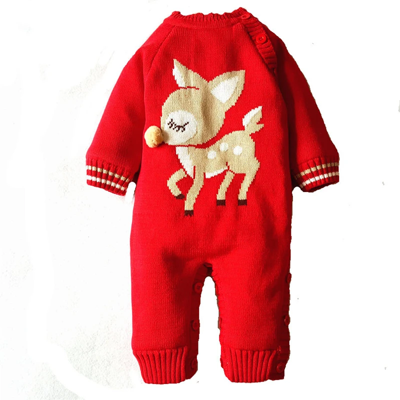 Baby Warm Rompers Newborn Boys Girls Sweater Christmas Kid Deer Plush Hooded Outwear Knitted Cotton Single Breasted Babe Rompers
Baby Warm Rompers Newborn Boys Girls Sweater Christmas Kid Deer Plush Hooded Outwear Knitted Cotton Single Breasted Babe Rompers