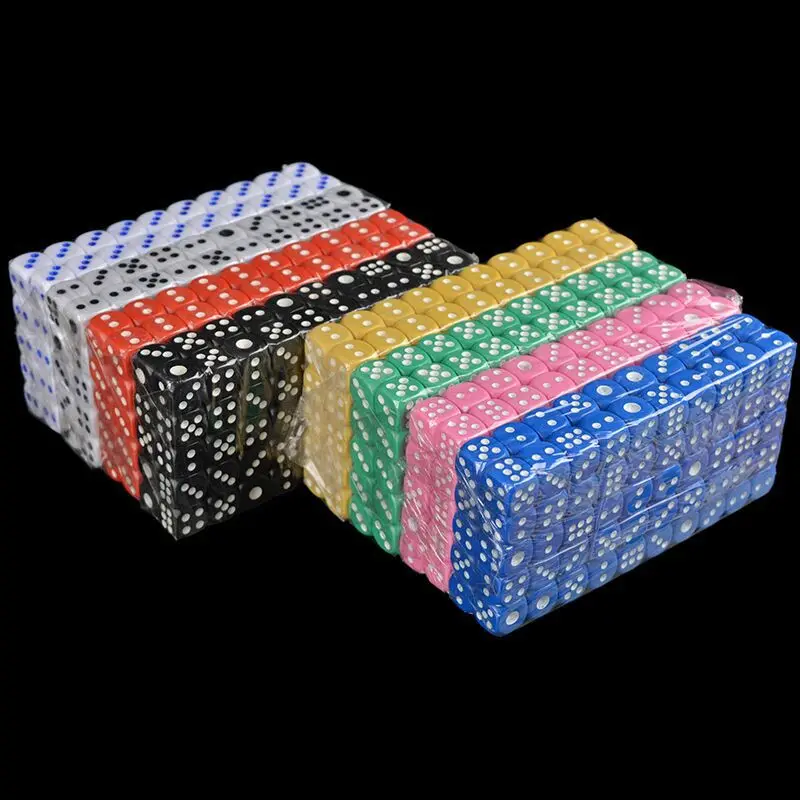 

100Pcs/set foreign trade hot dice fun dice dice acrylic color bar KTV