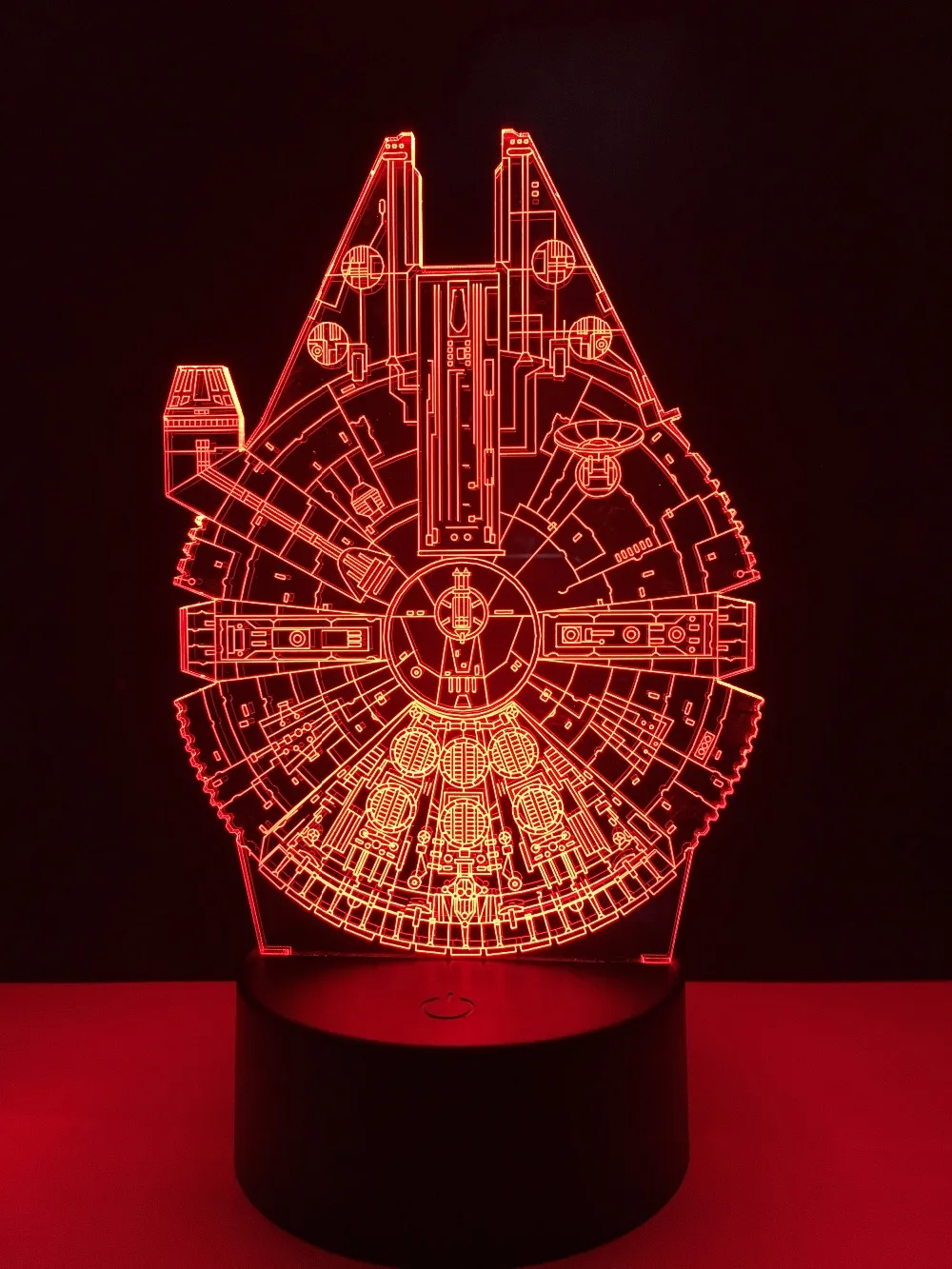 Star Wars Lamp Novelty Lighting 3D Light Millennium Falcon 7 Colors Changing LED Lamp NEW Lights Action Figure Kids Gift Toys
Star Wars Lamp Novelty Lighting 3D Light Millennium Falcon 7 Colors Changing LED Lamp NEW Lights Action Figure Kids Gift Toys