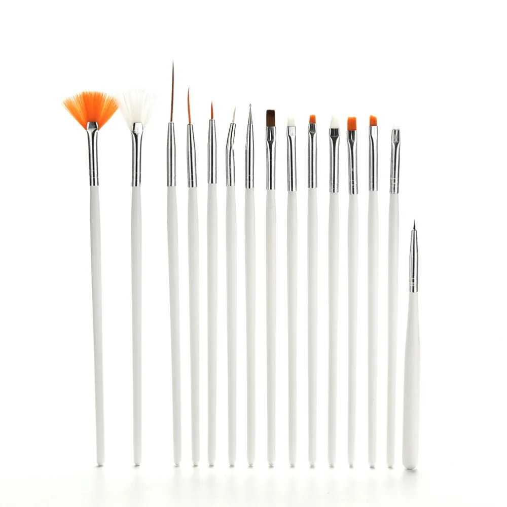 New Nail Brush Set Tools Professional Painting Pen for False Nail Tips UV Nail Gel Polish 15pcs
New Nail Brush Set Tools Professional Painting Pen for False Nail Tips UV Nail Gel Polish 15pcs