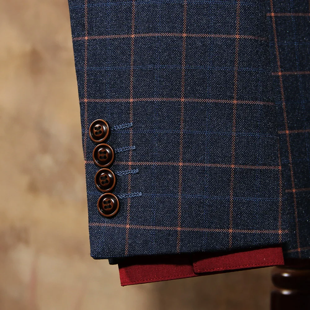 Mens Fashion Autumn and Winter Slim Blue Plaid Double Breasted Suit Jacket Male Wedding Casual Blazer For Business Wear CBWT072B
Mens Fashion Autumn and Winter Slim Blue Plaid Double Breasted Suit Jacket Male Wedding Casual Blazer For Business Wear CBWT072B