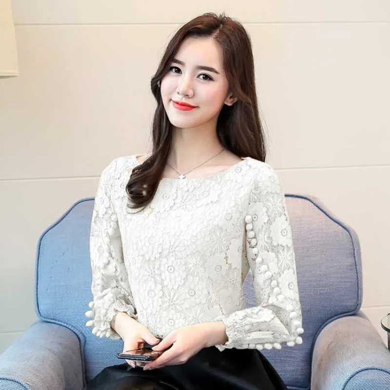 Women Spring Autumn Style Lace Blouses Shirts Lady Casual Long Sleeve O-Neck Lace Yellow Green White Blusas Tops DD1898
Women Spring Autumn Style Lace Blouses Shirts Lady Casual Long Sleeve O-Neck Lace Yellow Green White Blusas Tops DD1898