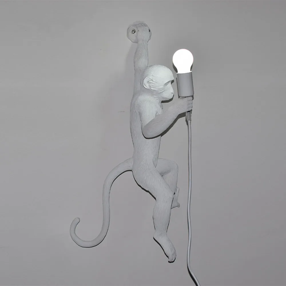 New Monkey Lamp-White Monkey Handing Lamp Modern Wall Lamp fixture LED Bulb for Bedroom Study Room Home Decor Wall Sconce B121
New Monkey Lamp-White Monkey Handing Lamp Modern Wall Lamp fixture LED Bulb for Bedroom Study Room Home Decor Wall Sconce B121