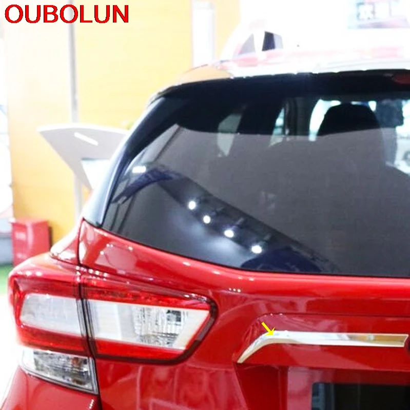 OUBOLUN 2 шт. для Subaru Impreza XV 5 дверного хэтчбека 2017 2018 хром ABS крышка багажника отделка