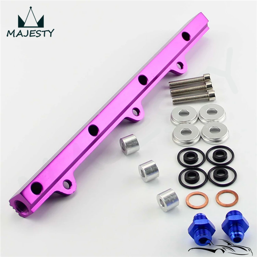 

Purple High Flow Fuel Rail Kit For Mitsubishi Lancer Evolution EVO 1 2 3 4G63 92-96