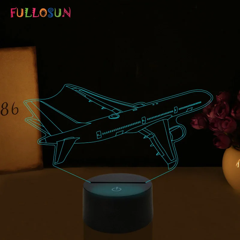 Customize 3D Illusion Night Lights Airplane 7 Color Change LED Night Lamp for Dropshipper
Customize 3D Illusion Night Lights Airplane 7 Color Change LED Night Lamp for Dropshipper