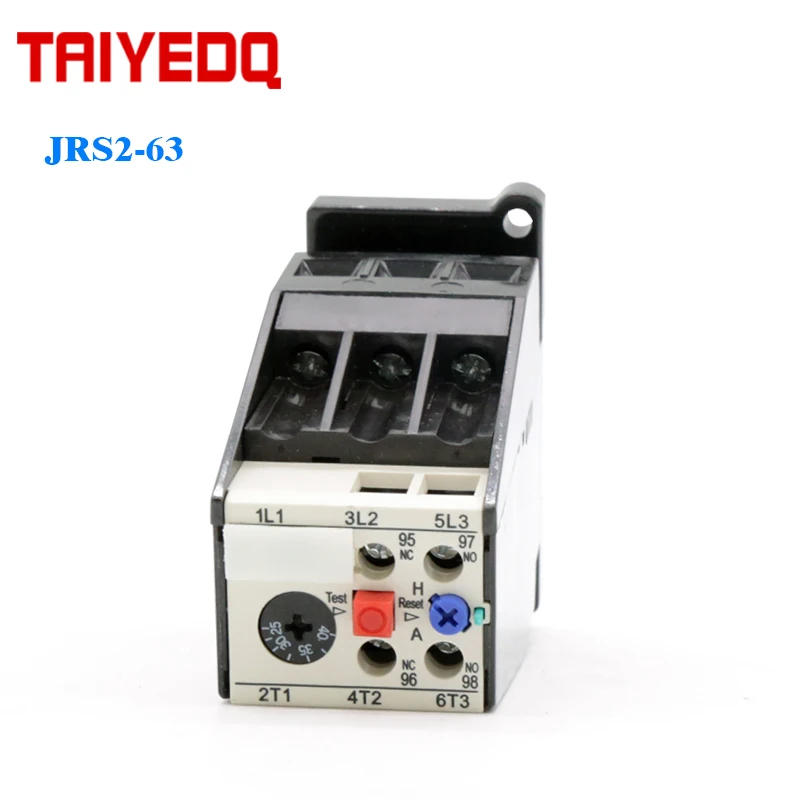 JRS2-63 Thermal Overload Relay 3UA59 Electrical Protection Relay for Motor 25A-40A 50A-63A 3P Current Adjustable Relay 50/60Hz
JRS2-63 Thermal Overload Relay 3UA59 Electrical Protection Relay for Motor 25A-40A 50A-63A 3P Current Adjustable Relay 50/60Hz