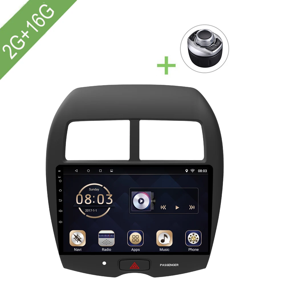 Автомобильный мультимедийный плеер 1 Din Android 7 автомобильный DVD для Mitsubishi ASX 2013 2018 10