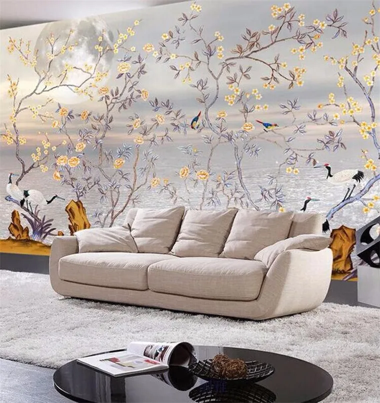Custom photo wallpaper High quality silk cloth wallpaper hand-painted flowers and birds plain stereo large mural wall paper
Custom photo wallpaper High quality silk cloth wallpaper hand-painted flowers and birds plain stereo large mural wall paper