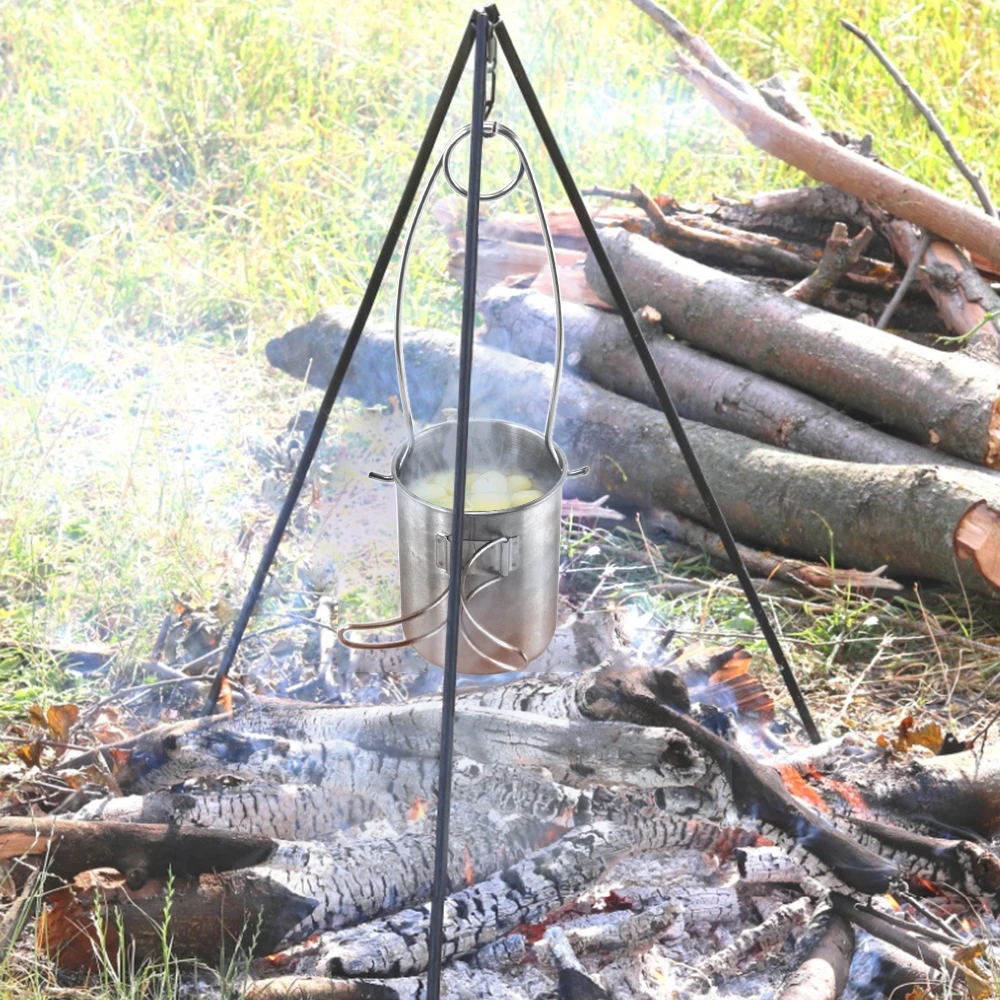 Portable Outdoor Pot Water Mug Cup Stainless Steel Camping Pot Mug Water Cup with Foldable Handle Picnic Hang Pot Cooking Pots
Portable Outdoor Pot Water Mug Cup Stainless Steel Camping Pot Mug Water Cup with Foldable Handle Picnic Hang Pot Cooking Pots