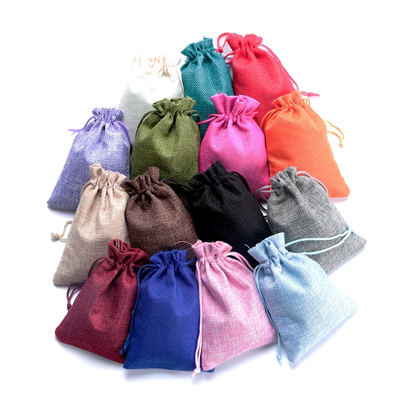 100pcs/lot Mixed Colors jute bags favor linen bag party favor drawstring gift bag Wedding boutique gifts jewelry packaging bags
100pcs/lot Mixed Colors jute bags favor linen bag party favor drawstring gift bag Wedding boutique gifts jewelry packaging bags