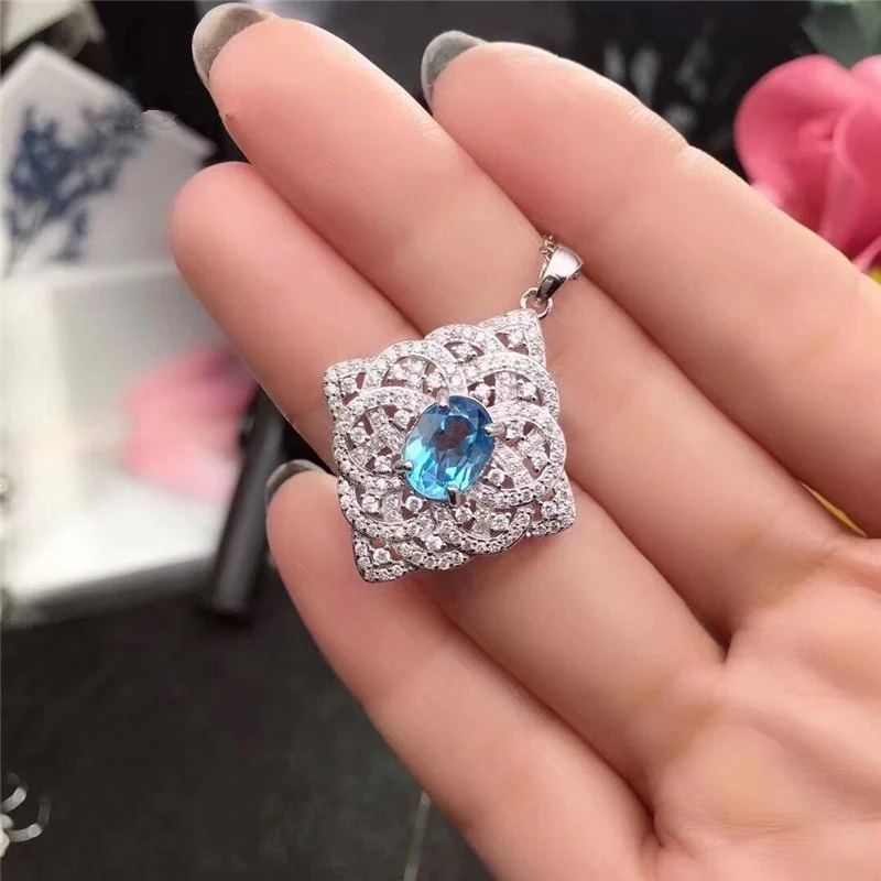 Natural Blue Topaz Jewelry sets for women girls Genuine Gemstones with zircon Beautiful Necklace Ring Earrings S925 silver #240
Natural Blue Topaz Jewelry sets for women girls Genuine Gemstones with zircon Beautiful Necklace Ring Earrings S925 silver #240