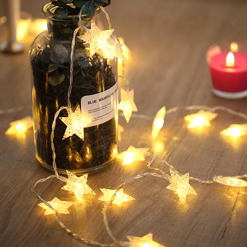 10M 80LED Star String Lights Fairy Lights Christmas Wedding decoration Lights Battery Operate twinkle lights Garland Home Decor
10M 80LED Star String Lights Fairy Lights Christmas Wedding decoration Lights Battery Operate twinkle lights Garland Home Decor