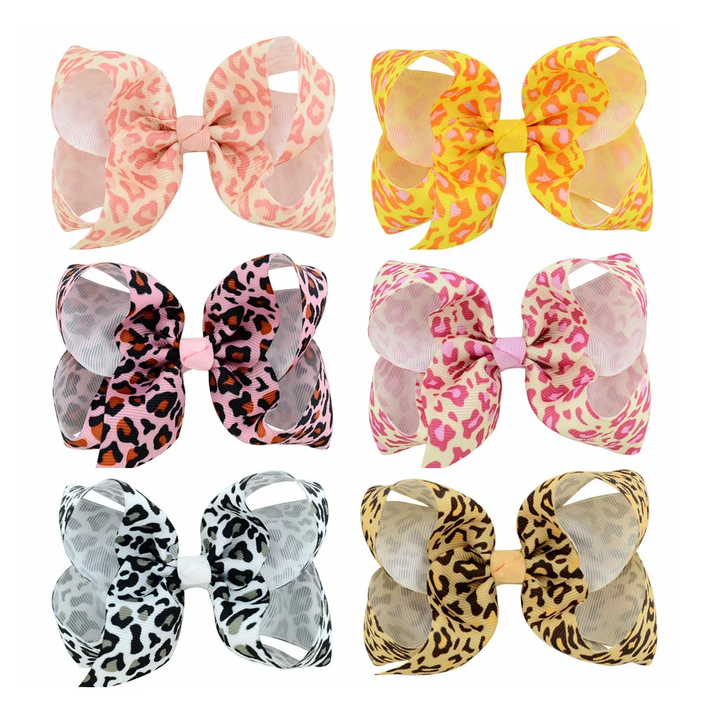 6pcs/lot 10cm Leopard Grosgrain Ribbon Bows With Hair Clips Boutique Ribbon Bow Print Hair Accessories For Girls 776
6pcs/lot 10cm Leopard Grosgrain Ribbon Bows With Hair Clips Boutique Ribbon Bow Print Hair Accessories For Girls 776