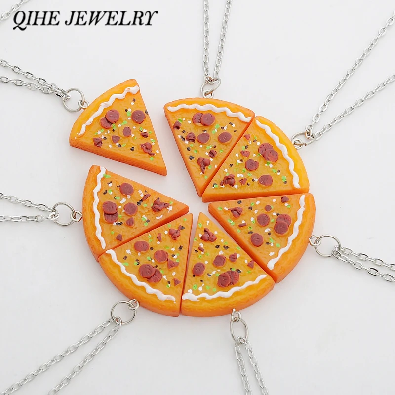 QIHE JEWELRY 7 PCS In 1 Set Pizza Necklace Best Friends Forever Necklace For Women Men Children Friendship Best Gifts colar
QIHE JEWELRY 7 PCS In 1 Set Pizza Necklace Best Friends Forever Necklace For Women Men Children Friendship Best Gifts colar
