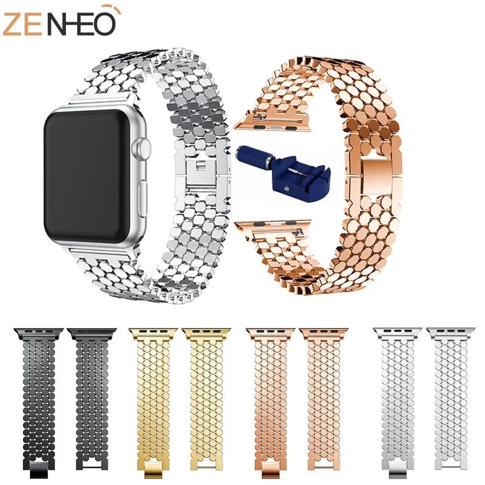 Watchband Luxury Stainless Steel Band for Apple Watch Series 3 2 1 42MM 38MM strap bands for apple watch 4 40mm 44mm Bracelet
Watchband Luxury Stainless Steel Band for Apple Watch Series 3 2 1 42MM 38MM strap bands for apple watch 4 40mm 44mm Bracelet