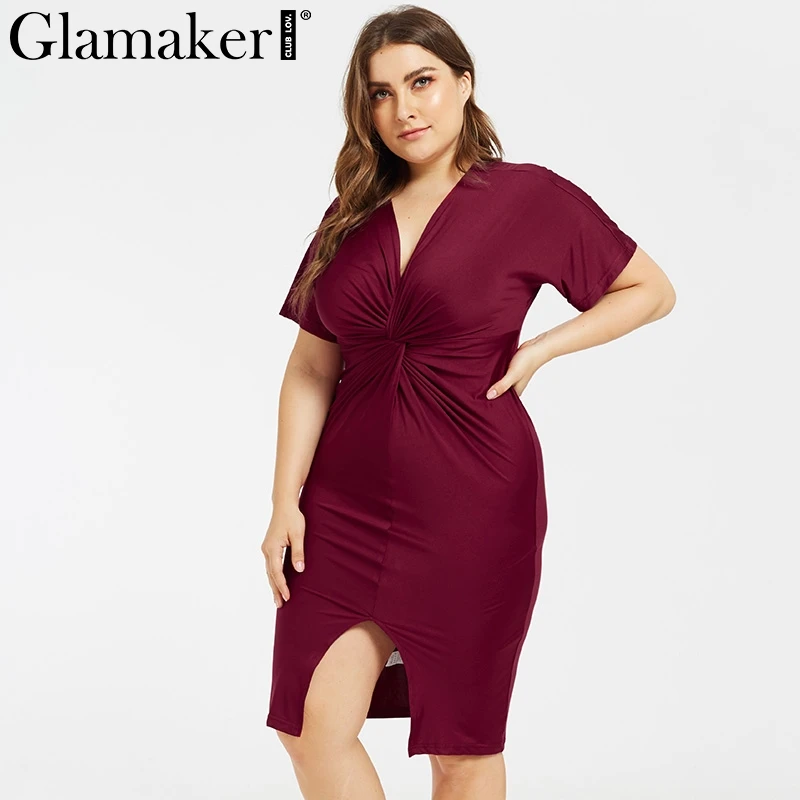 Женское трикотажное платье Glamaker черное облегающее с высокой талией и коротким