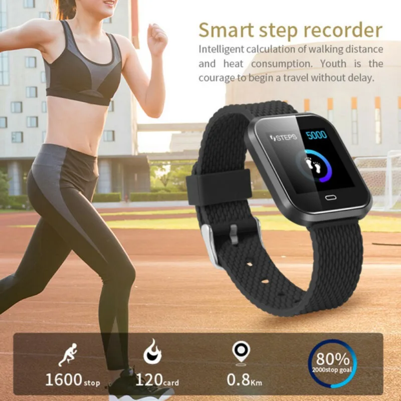 CD16 Wristband Sports Fitness Watch Heart Rate Monitoring Smart band for Android/ IOS Smart bracelet
CD16 Wristband Sports Fitness Watch Heart Rate Monitoring Smart band for Android/ IOS Smart bracelet