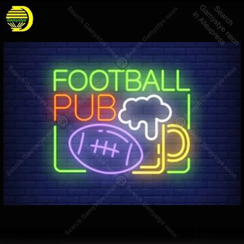 Neon Sign for Football pub Rugby ball Neon Bulb Sign lamp Display Beer Bar Light up wall sign Neon Sign for Room Letrero Lampara
Neon Sign for Football pub Rugby ball Neon Bulb Sign lamp Display Beer Bar Light up wall sign Neon Sign for Room Letrero Lampara