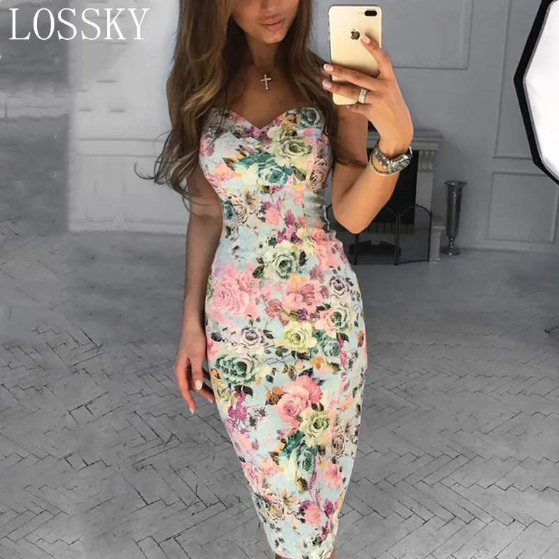 Sexy Elagant Floral Print Bandage Knee Length Party Dress Cross Backless Tunic Women Summer Dresses Bodycon Strap Dress Vestidos
Sexy Elagant Floral Print Bandage Knee Length Party Dress Cross Backless Tunic Women Summer Dresses Bodycon Strap Dress Vestidos