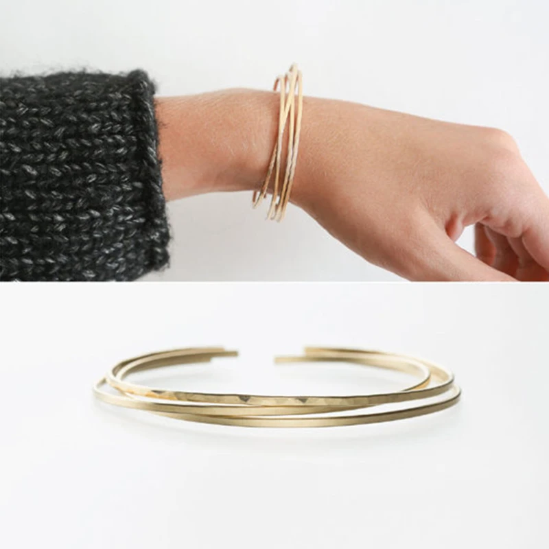 2PCS Hammered Bracelet Handmade Gold Filled Jewelry Vintage Party Tobilleras Pulsera Para Tobillo Bangles Women Bracelets
2PCS Hammered Bracelet Handmade Gold Filled Jewelry Vintage Party Tobilleras Pulsera Para Tobillo Bangles Women Bracelets