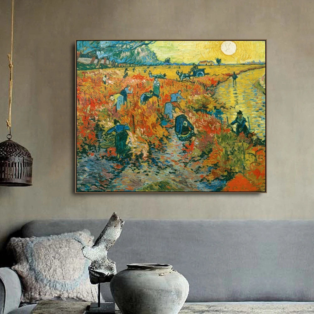 The Red Vines by Vincent Van Gogh Poster Print Canvas Painting Calligraphy Wall Pictures for Living Room Bedroom Home Decor
The Red Vines by Vincent Van Gogh Poster Print Canvas Painting Calligraphy Wall Pictures for Living Room Bedroom Home Decor