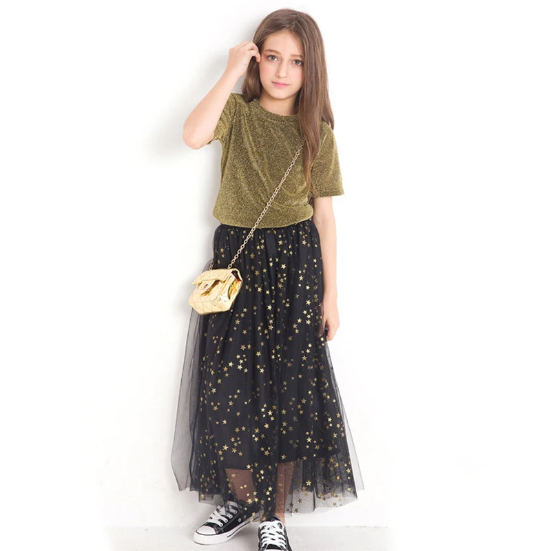 Kids Girls Clothing Summer Girls Sets Blingbing Tops Star Skirts 2 pieces Suits 8 10 years
Kids Girls Clothing Summer Girls Sets Blingbing Tops Star Skirts 2 pieces Suits 8 10 years