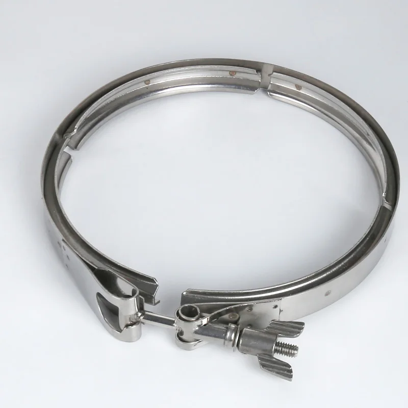 304 stainless steel double clamp hose V-shaped card fast loading filter punch hoop groove strong
304 stainless steel double clamp hose V-shaped card fast loading filter punch hoop groove strong