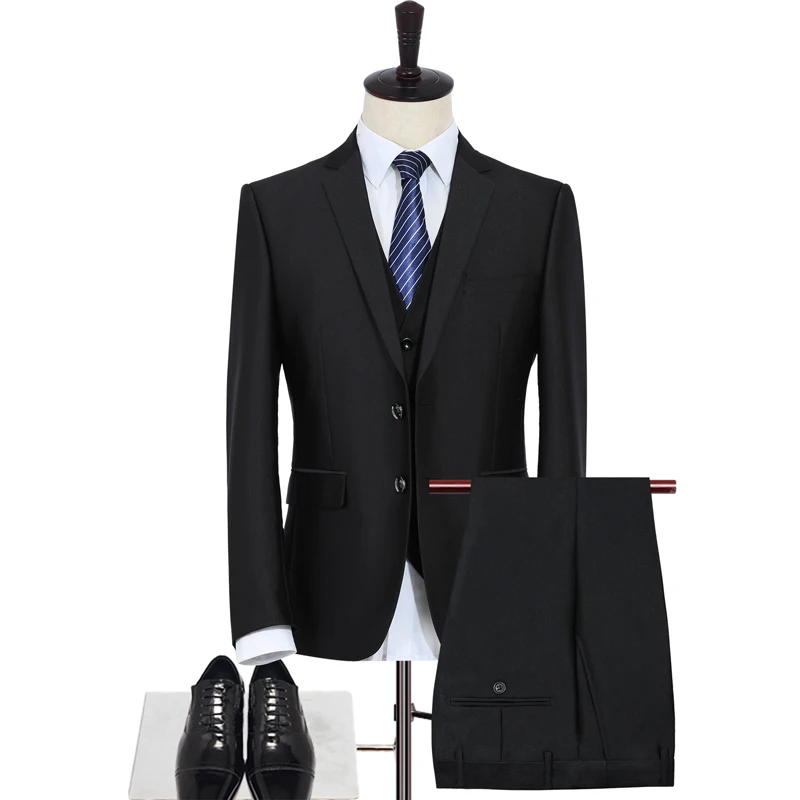 3pc Men Black Suit (Jacket+Pants+Vest) boutique Slim Fit Elegant Suits With Pants Mens Grooming Busienss Tuxedo Ternos S-4XL
3pc Men Black Suit (Jacket+Pants+Vest) boutique Slim Fit Elegant Suits With Pants Mens Grooming Busienss Tuxedo Ternos S-4XL