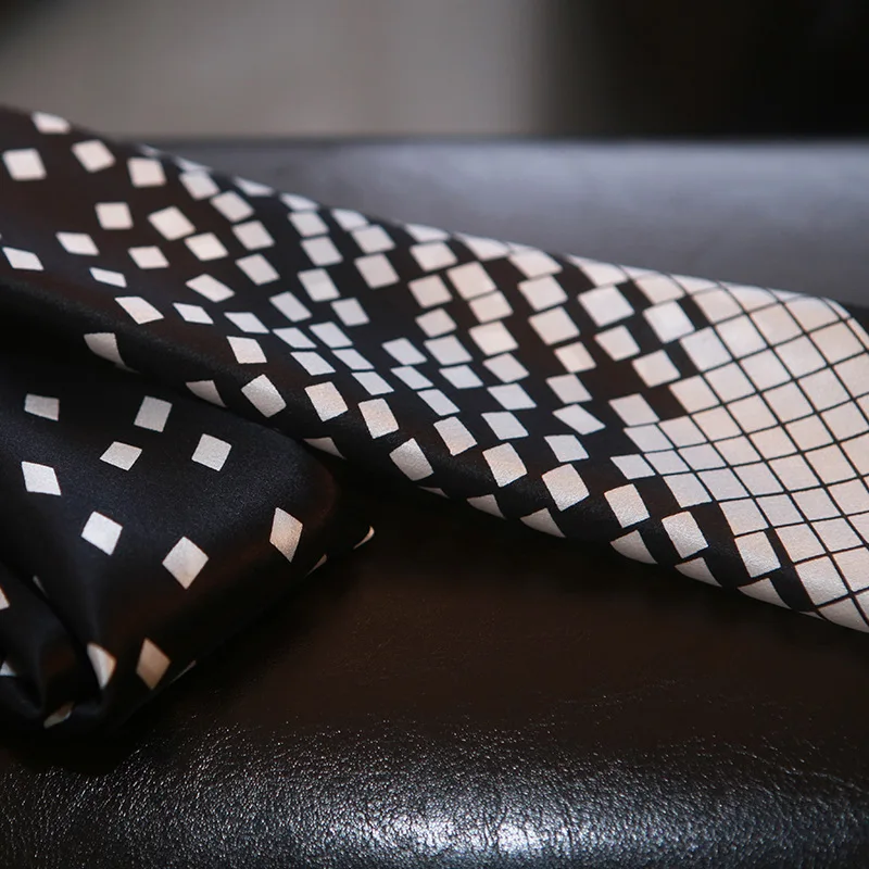 100% real silk scarf classical geometric check board silk scarf office lady handbag decor black and silk wraps
100% real silk scarf classical geometric check board silk scarf office lady handbag decor black and silk wraps