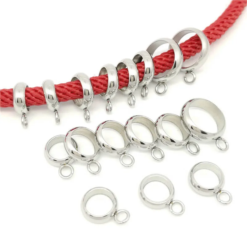 10pcs Stainless Steel Spacer Beads with Ring Connector Fit Charm Pendants for Diy Jewelry Making Bracelets Necklace Accessories
10pcs Stainless Steel Spacer Beads with Ring Connector Fit Charm Pendants for Diy Jewelry Making Bracelets Necklace Accessories
