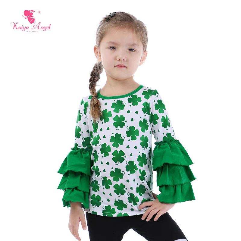 Kaiya Angel Children Floral Love Heart Clover Grass Green Long Sleeve Shirts Clothing Spring Summer Autumn Winter Girl Clothes
Kaiya Angel Children Floral Love Heart Clover Grass Green Long Sleeve Shirts Clothing Spring Summer Autumn Winter Girl Clothes