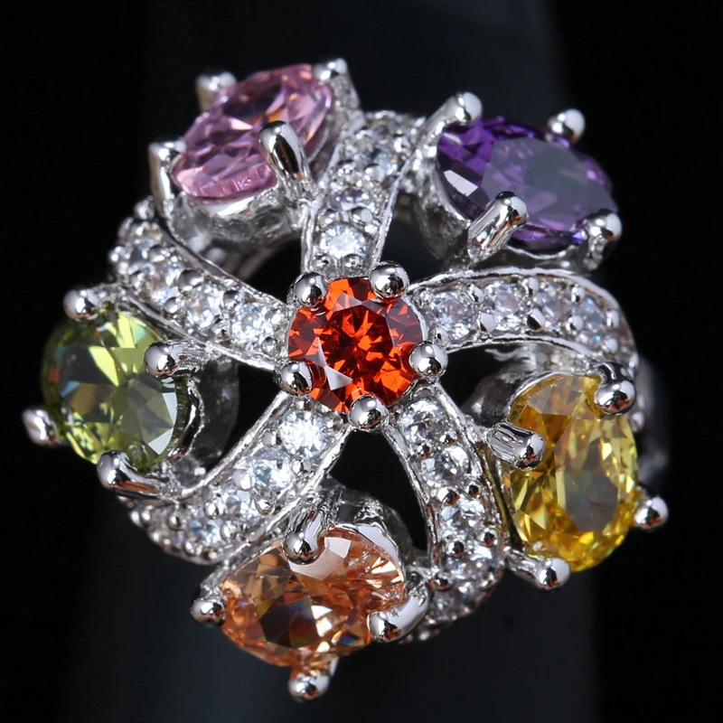 2016 Multicolor Morganite Garnet Shape Party Jewelrys Silver Plated Argent Ring Size 6 / 7 / 8 / 9 S1524
2016 Multicolor Morganite Garnet Shape Party Jewelrys Silver Plated Argent Ring Size 6 / 7 / 8 / 9 S1524