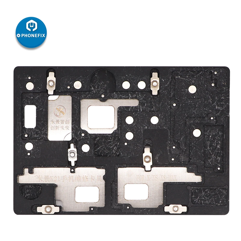 MJ K21 PCB Fixture Mobile Phone Circuit Board BGA Chips Positioning Soldering Desoldering Reballing Platform for iPhone X XS MAX
MJ K21 PCB Fixture Mobile Phone Circuit Board BGA Chips Positioning Soldering Desoldering Reballing Platform for iPhone X XS MAX