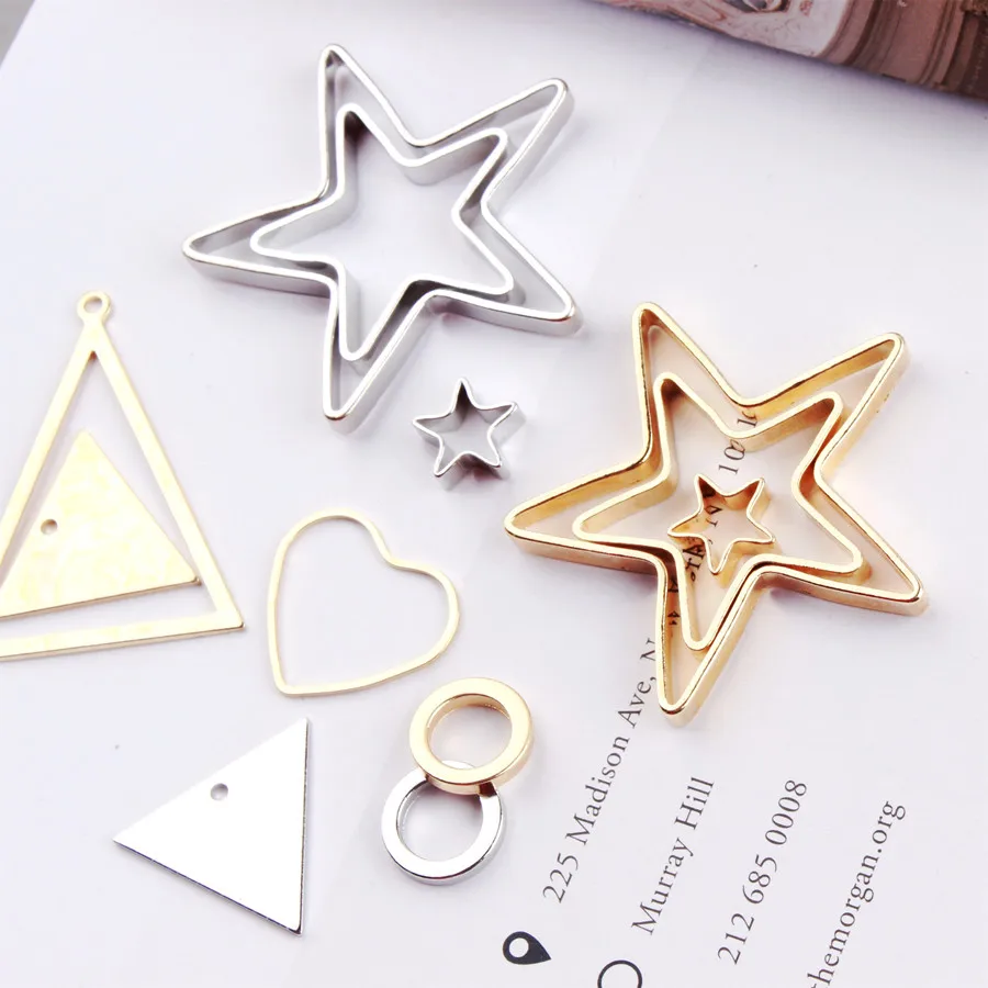 DIY COPPER EARRINGS accessories fashion exquisite metal circular ring star triangle love pendant ornaments
DIY COPPER EARRINGS accessories fashion exquisite metal circular ring star triangle love pendant ornaments