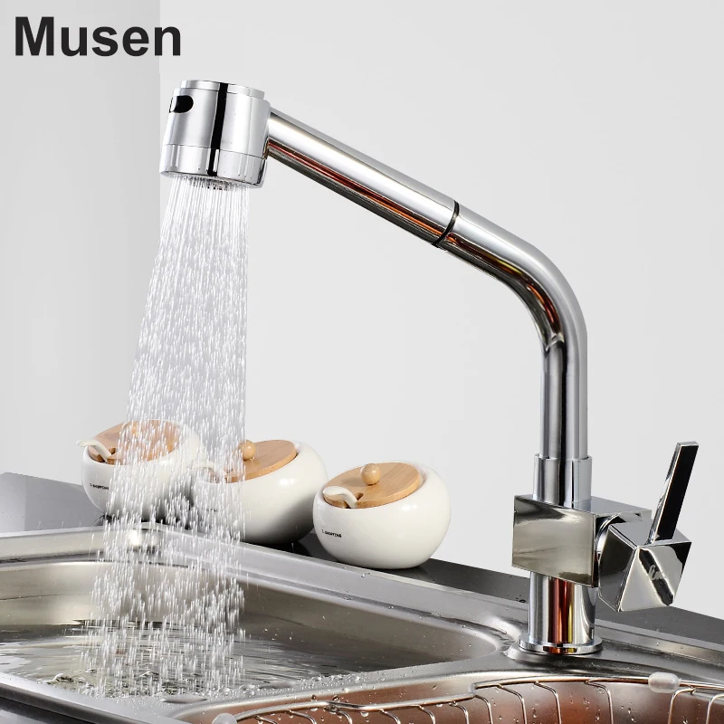 2 Way Water Outlets Quality Brass Sink Tap Hot Cold Water Pull Out Kitchen Faucet Chrome
2 Way Water Outlets Quality Brass Sink Tap Hot Cold Water Pull Out Kitchen Faucet Chrome
