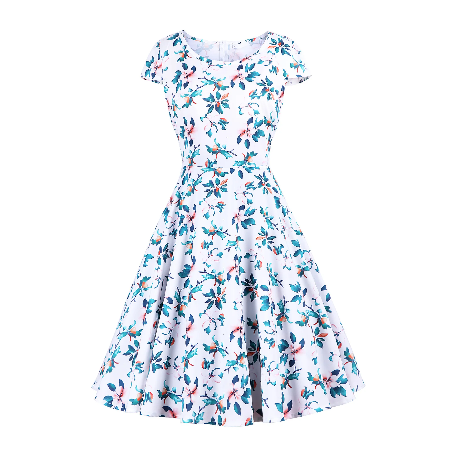 2019 New Waist-Controlled Retro Printing Elegant Slim Woman Dress High Quality Mid-Long Style Short Sleeve One-Piece Dress
2019 New Waist-Controlled Retro Printing Elegant Slim Woman Dress High Quality Mid-Long Style Short Sleeve One-Piece Dress