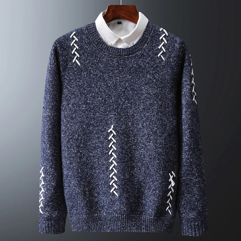 2019 big yards men's round collar, with thick sweater sweater manual piercing the men head men's sweaters
2019 big yards men's round collar, with thick sweater sweater manual piercing the men head men's sweaters