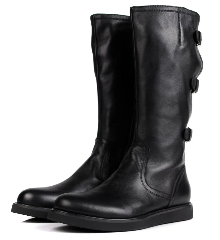 Large Size EUR45 Fashion Knee High Black Mens Boots Motorcycle Boots Genuine Leather Male Winter Boots With Buckle
Large Size EUR45 Fashion Knee High Black Mens Boots Motorcycle Boots Genuine Leather Male Winter Boots With Buckle