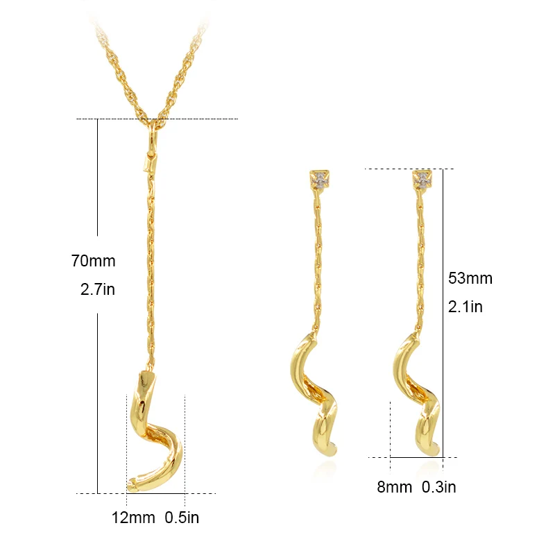 Sunny Jewelry хит продаж набор украшений для женщин колье серьги кулон капли воды