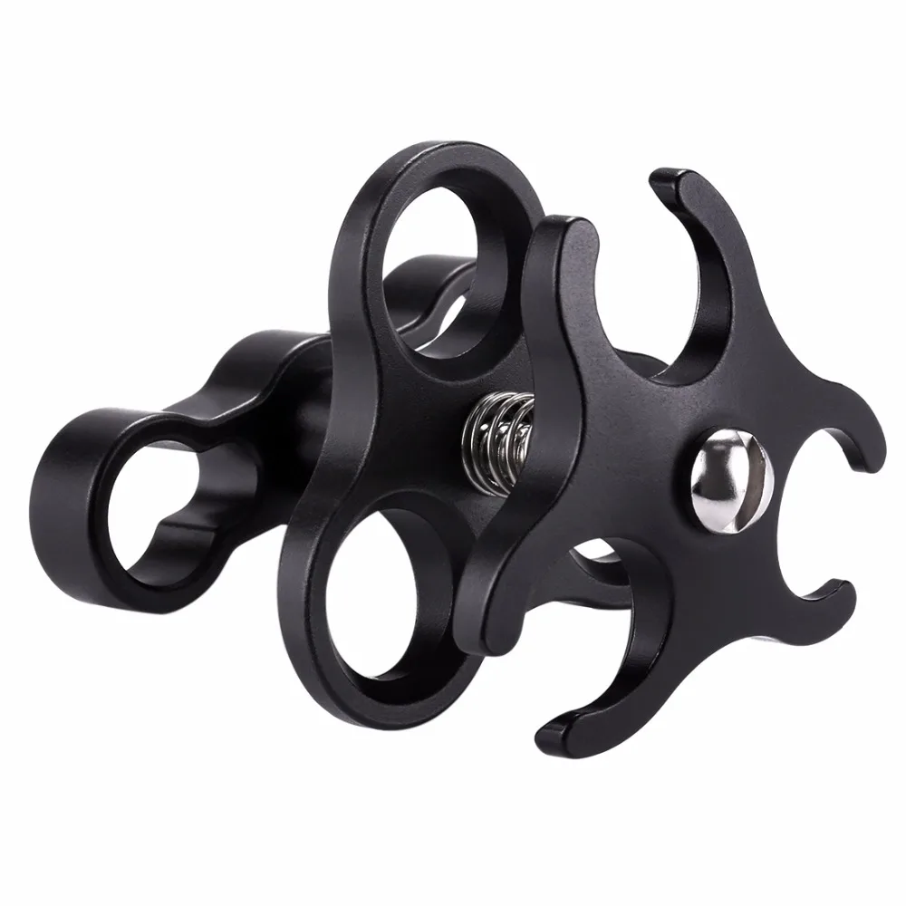 PULUZ Triple Ball Clamp Diving Camera Bracket Aluminum Spring Flashlight Clamp for Diving Underwater Photography System
PULUZ Triple Ball Clamp Diving Camera Bracket Aluminum Spring Flashlight Clamp for Diving Underwater Photography System