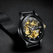 스켈레톤 시계 2022 새로운 FNGEEN 스포츠 기계식 시계 럭셔리 시계 남성 시계 브랜드 Montre Homme 시계 남성 자동 시계