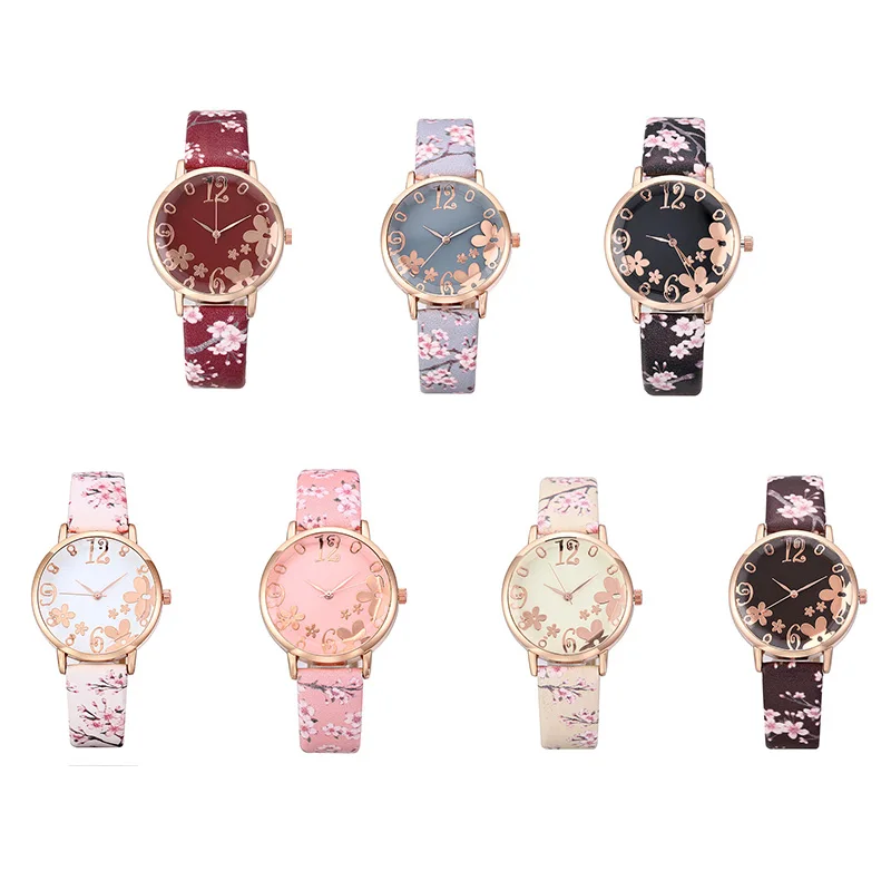 Women Fashion Casual Quartz Watch Floral Dial with Floral Print 23.5CM PU Leather Strap LXH
Women Fashion Casual Quartz Watch Floral Dial with Floral Print 23.5CM PU Leather Strap LXH