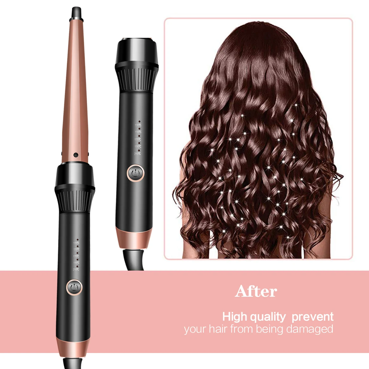 Professional High Quality Salon Tapered Hair Hot Curling Tongs Clamp Curler Iron Wave Wand Curling New 25mm
Professional High Quality Salon Tapered Hair Hot Curling Tongs Clamp Curler Iron Wave Wand Curling New 25mm