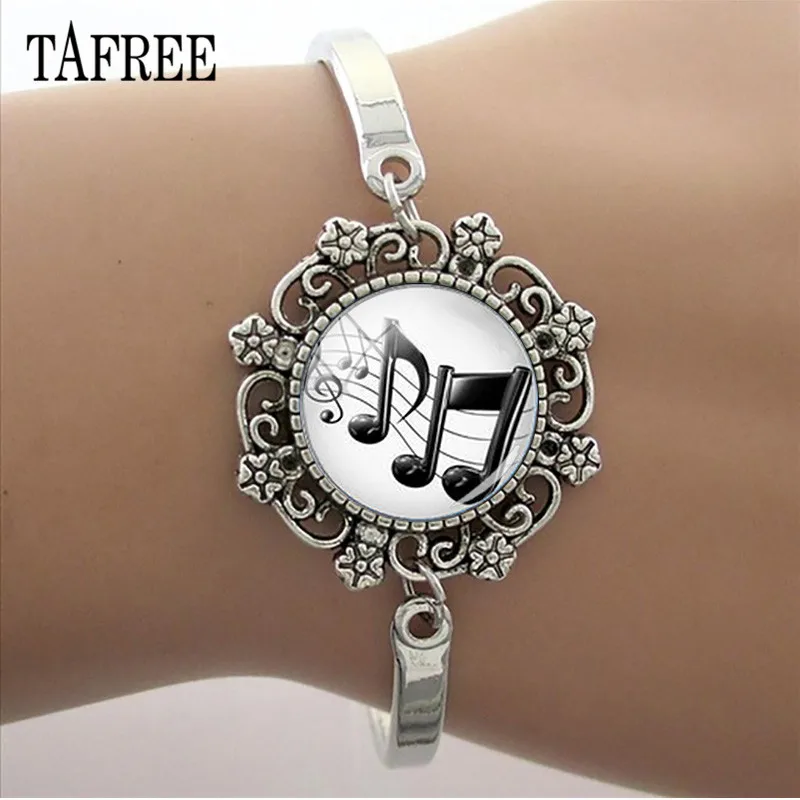 TAFREE DIY Musical symbol Lace Charm Bracelet 15MM Glass Cabochon Music instrument Image Dome Chain Bangles T462
TAFREE DIY Musical symbol Lace Charm Bracelet 15MM Glass Cabochon Music instrument Image Dome Chain Bangles T462