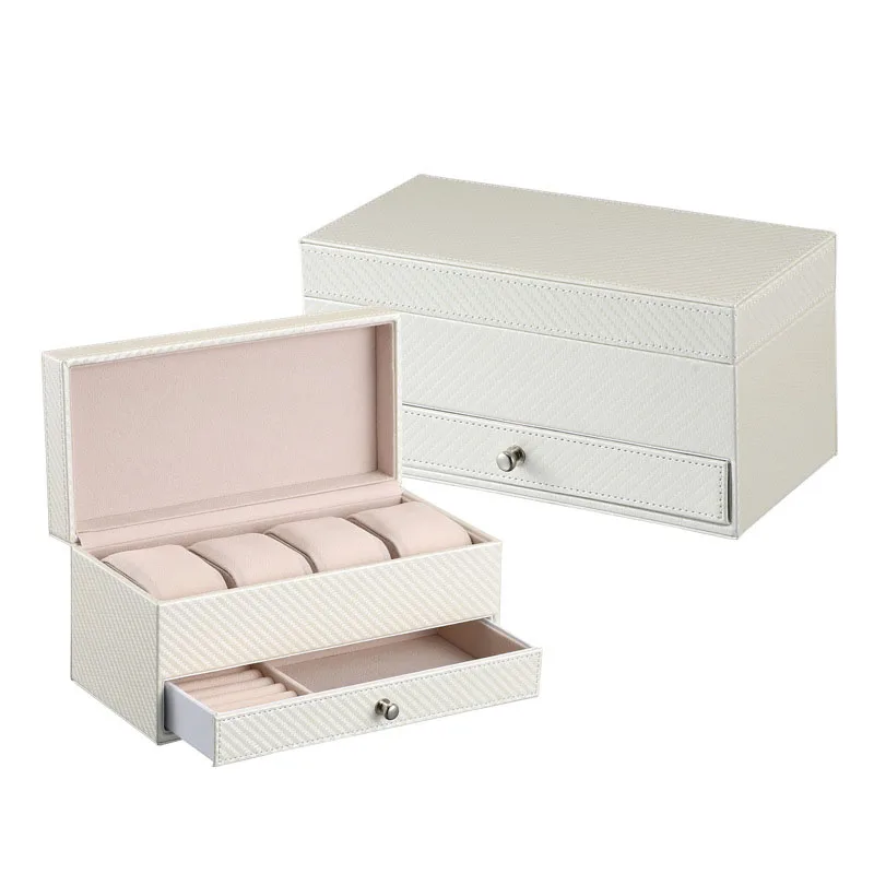New Fashion Watch Display Box Luxury Watch Box Case 2 Layers Jewelry Pu Leather Jewelry Box Organizer Storage Packaging Display
New Fashion Watch Display Box Luxury Watch Box Case 2 Layers Jewelry Pu Leather Jewelry Box Organizer Storage Packaging Display