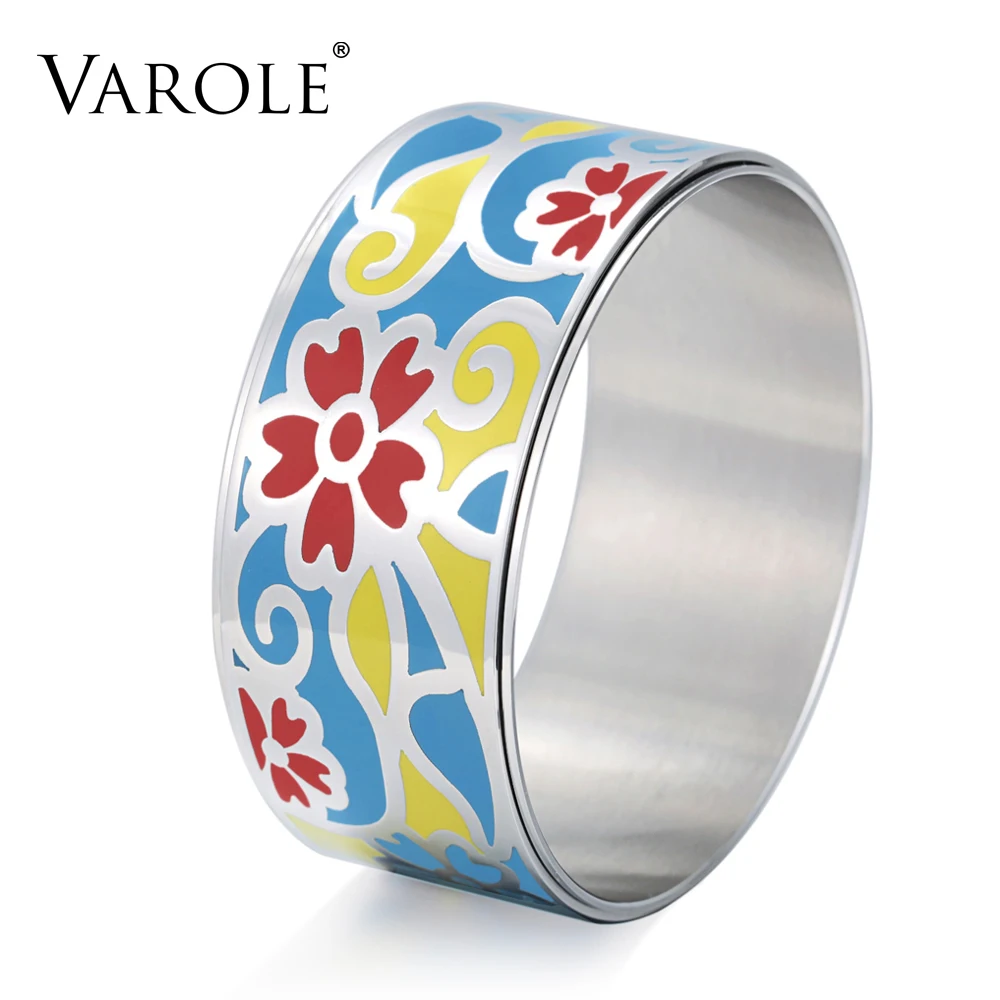 VAROLE Trendy Enamel Jewelry Double Layer Bracelet 30mm Width Color Design Bangle for Women Stainless Steel Enamel Jewelry Gift
VAROLE Trendy Enamel Jewelry Double Layer Bracelet 30mm Width Color Design Bangle for Women Stainless Steel Enamel Jewelry Gift