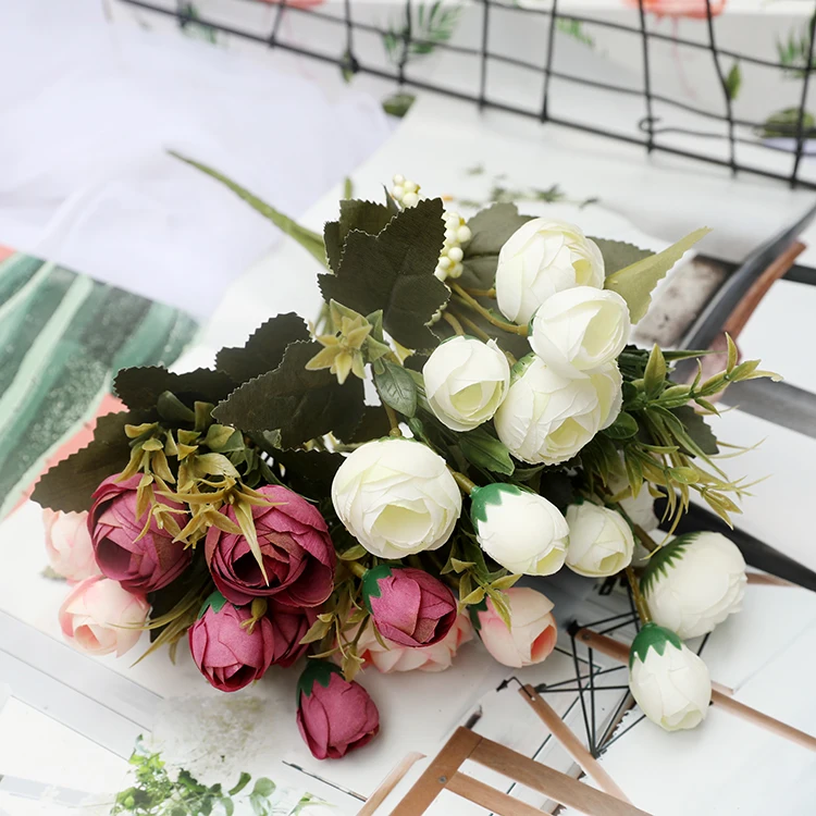 10 head small tea rose bud artificial silk flowers bouquet Real Touch fake wedding birthday party celebration decoration flower
10 head small tea rose bud artificial silk flowers bouquet Real Touch fake wedding birthday party celebration decoration flower